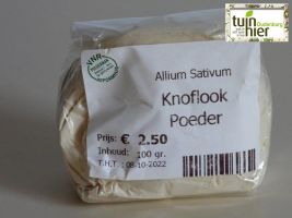Knoflook poeder - Knoflookgier - Tuinhier Oudenburg